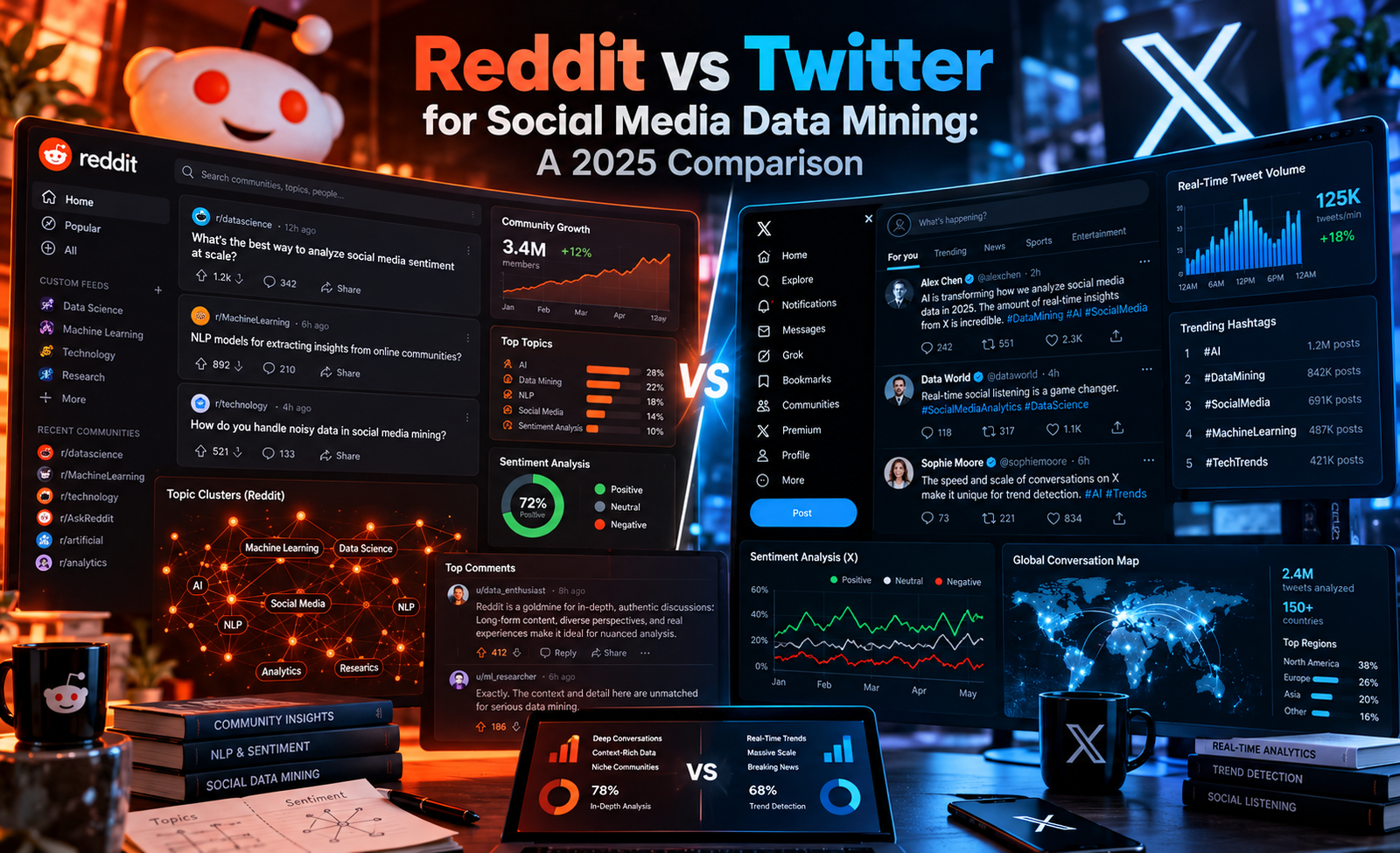 Reddit vs Twitter Reddit vs Twitter for Social Media Data Mining: A 2025 Comparison